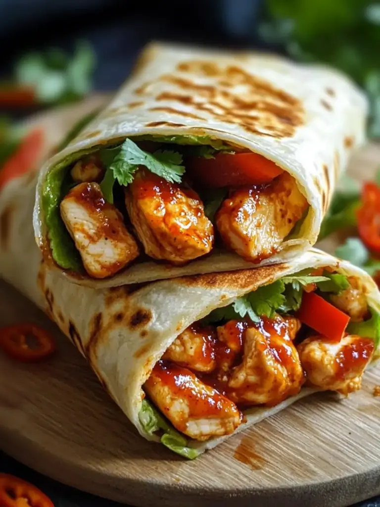 Sweet Chili Chicken Wraps