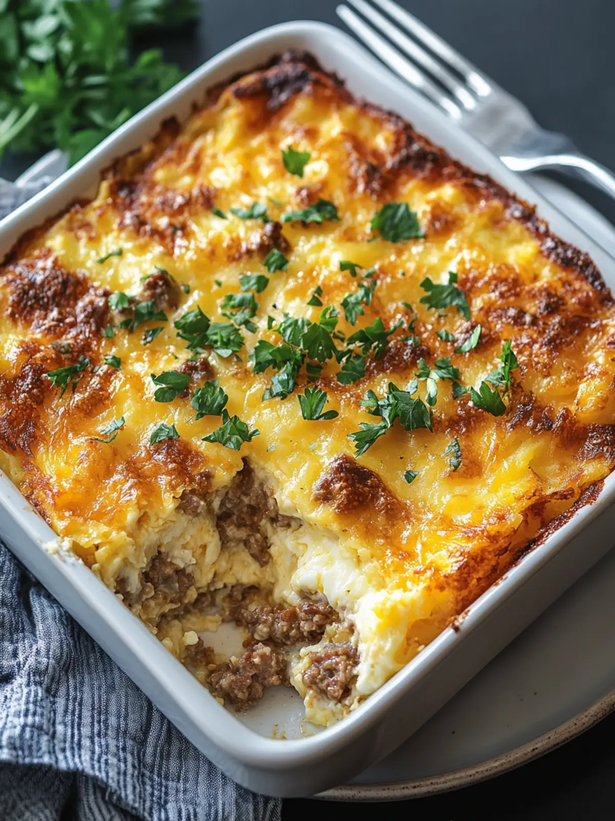 Delicious Sausage, Egg, and Cream Cheese Hashbrown Casserole Bliss 4 Sausage, Egg, and Cream Cheese Hashbrown Casserole