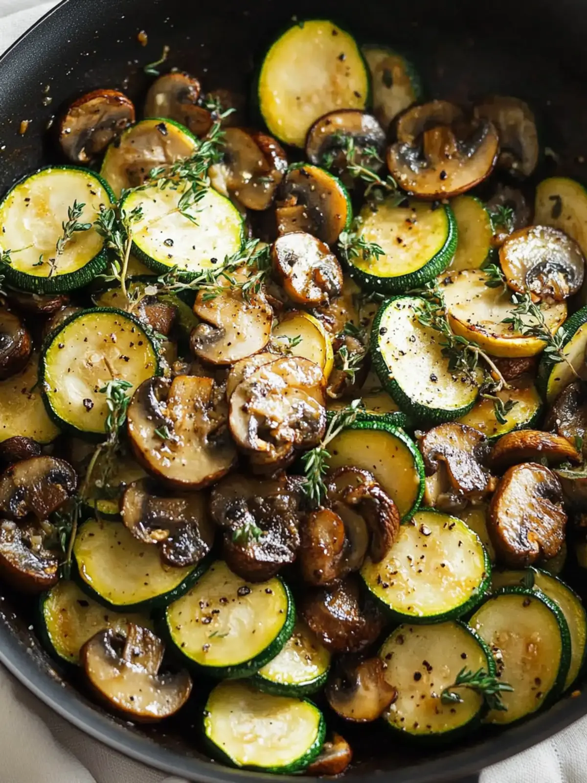 Skillet Zucchini and Mushrooms: Quick, Flavor-Packed Delight 2 Skillet Zucchini and Mushrooms
