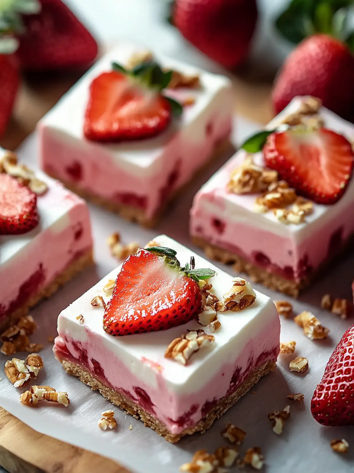 Strawberry Yogurt Bars