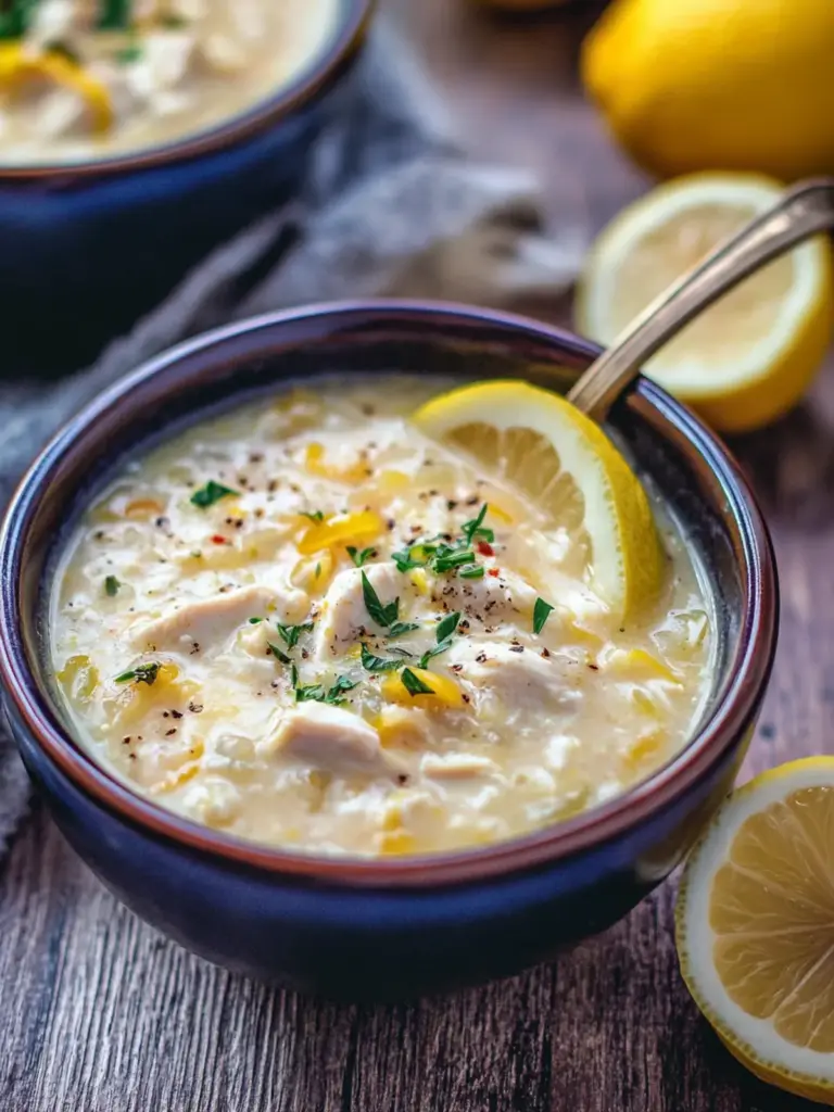 Avgolemono Soup Recipe (Greek Lemon Chicken Soup)