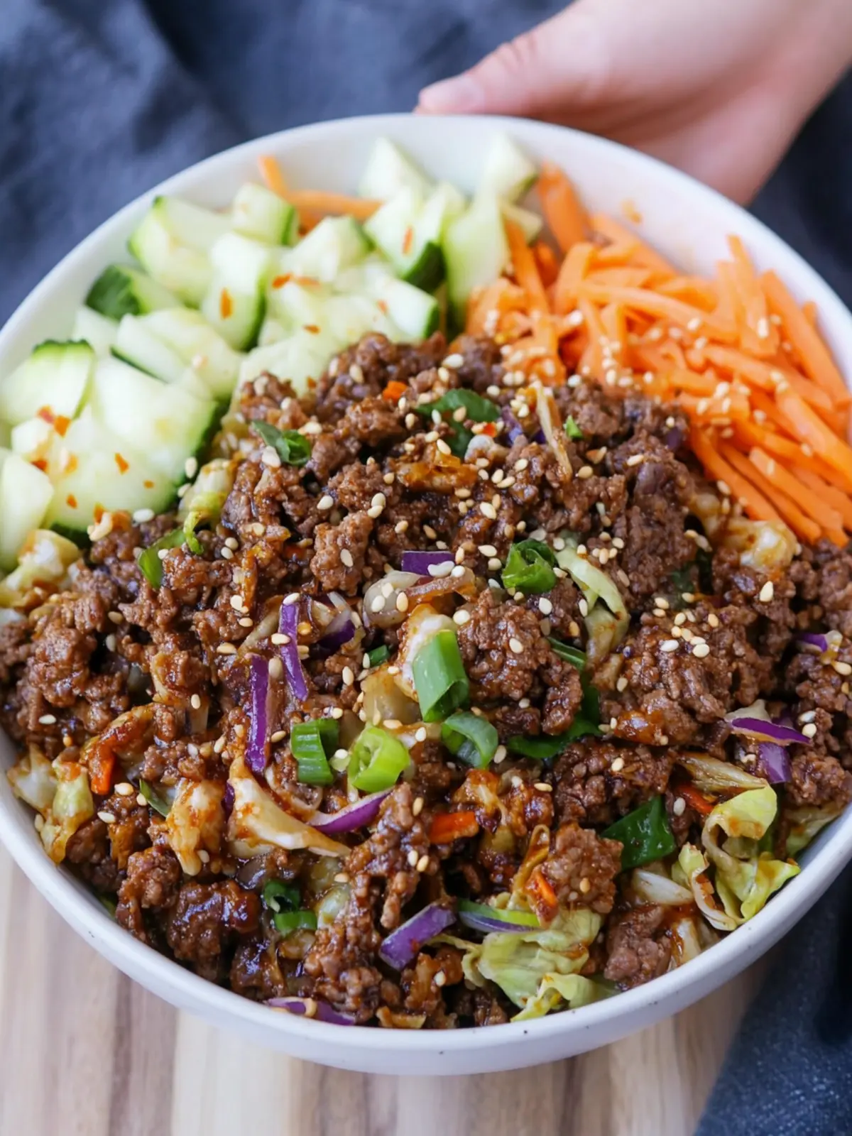 Savory Beef Egg Roll Bowl: Quick, Low-Carb Delight! 3 Beef Egg Roll Bowl