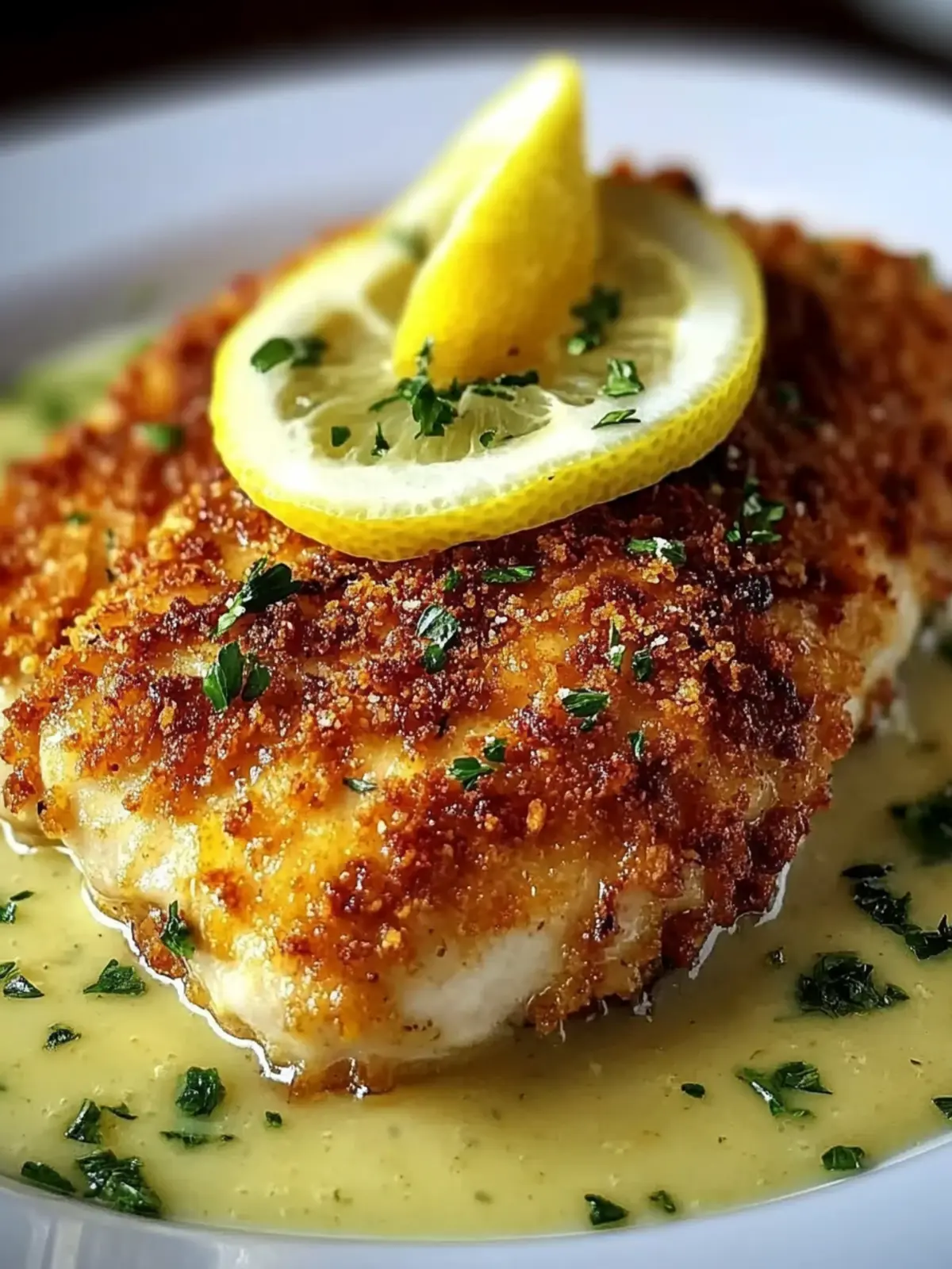 Parmesan Crusted Chicken with Creamy Lemon Sauce Bliss 2 Parmesan Crusted Chicken with Creamy Lemon Sauce