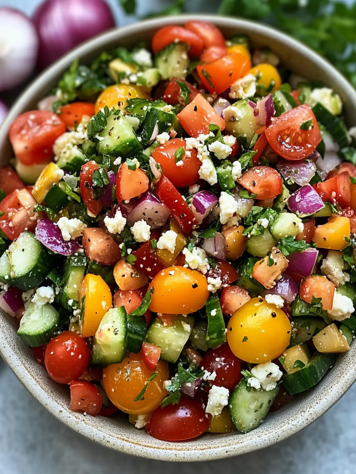 Mediterranean Chopped Salad: Fresh, Zesty, and Easy Joy 2 Mediterranean Chopped Salad