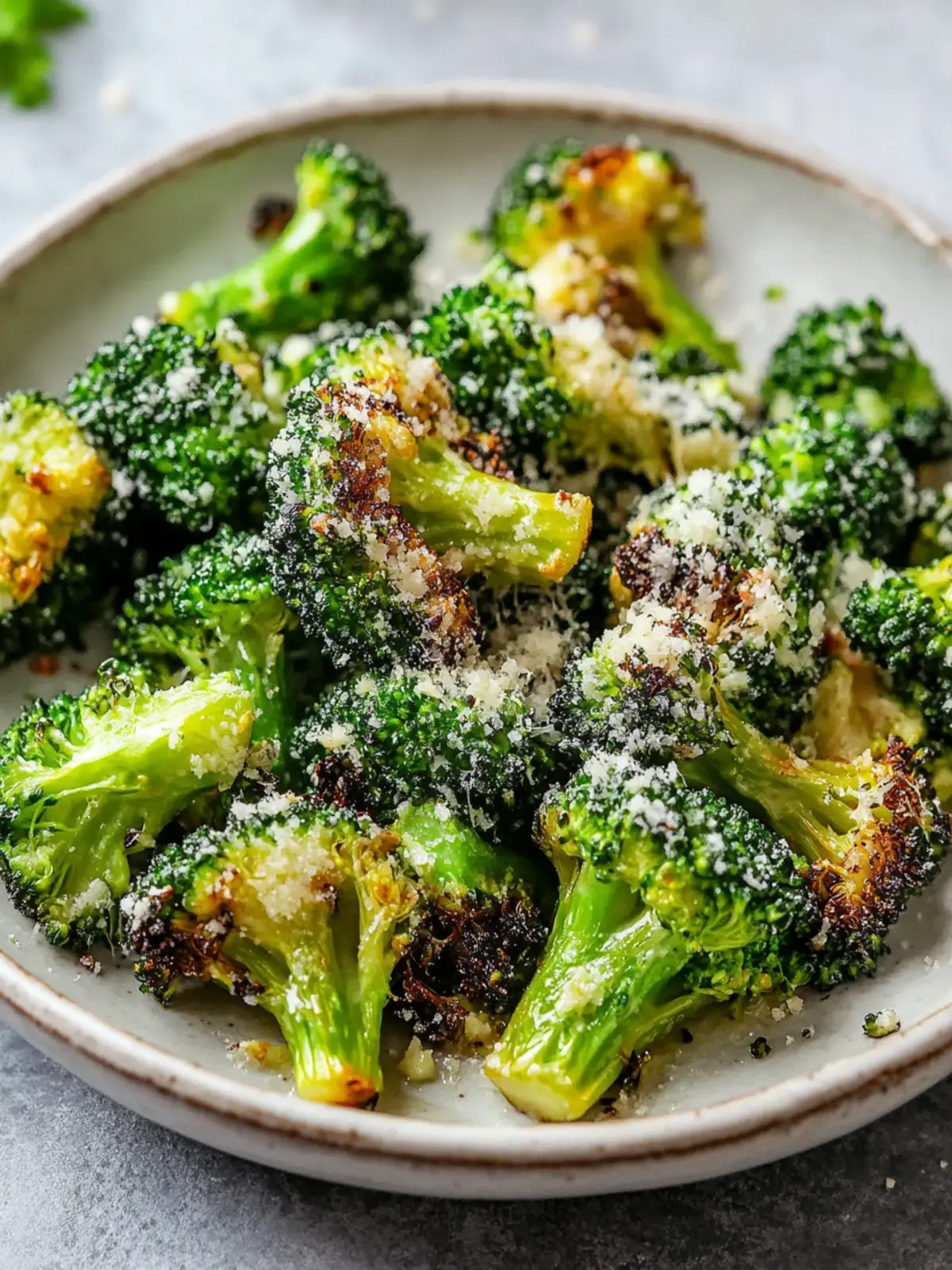 Crispy Smashed Broccoli with Parmesan