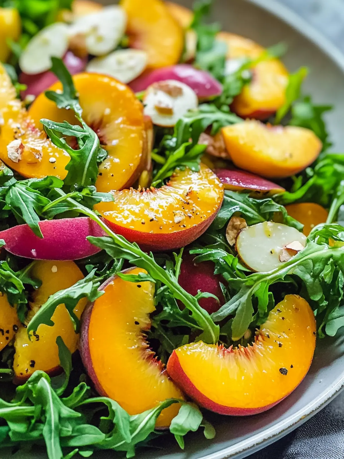 Delicious Peach Arugula Salad: A Refreshing Summer Delight 4 Peach Arugula Salad