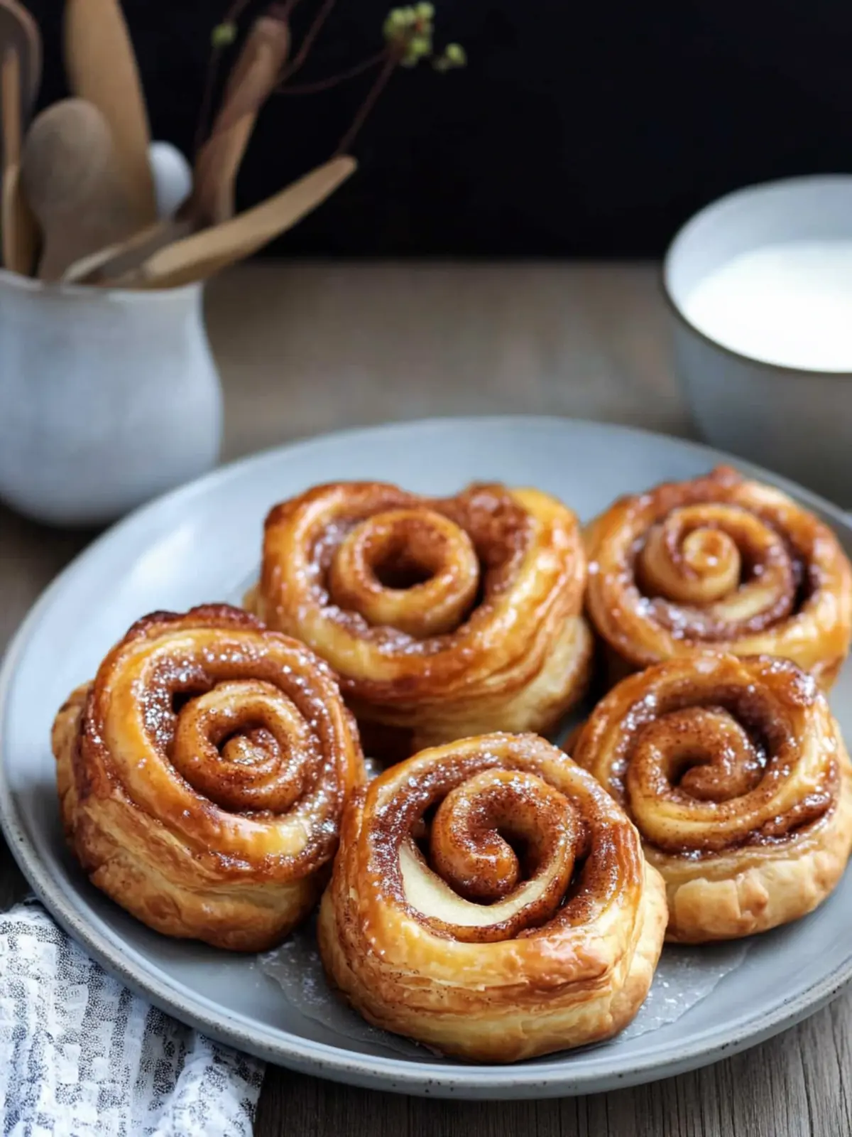 Puff Pastry Cinnamon Rolls with Apple: A Cozy Fall Delight 3 Puff Pastry Cinnamon Rolls with Apple