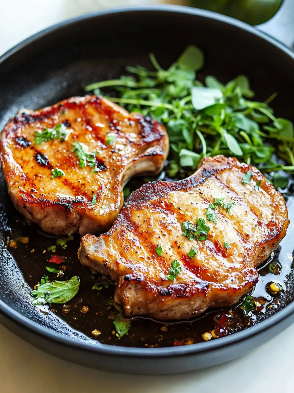 Savory Boneless Pork Chops with Honey Garlic Sauce Delight 2 Boneless Pork Chops