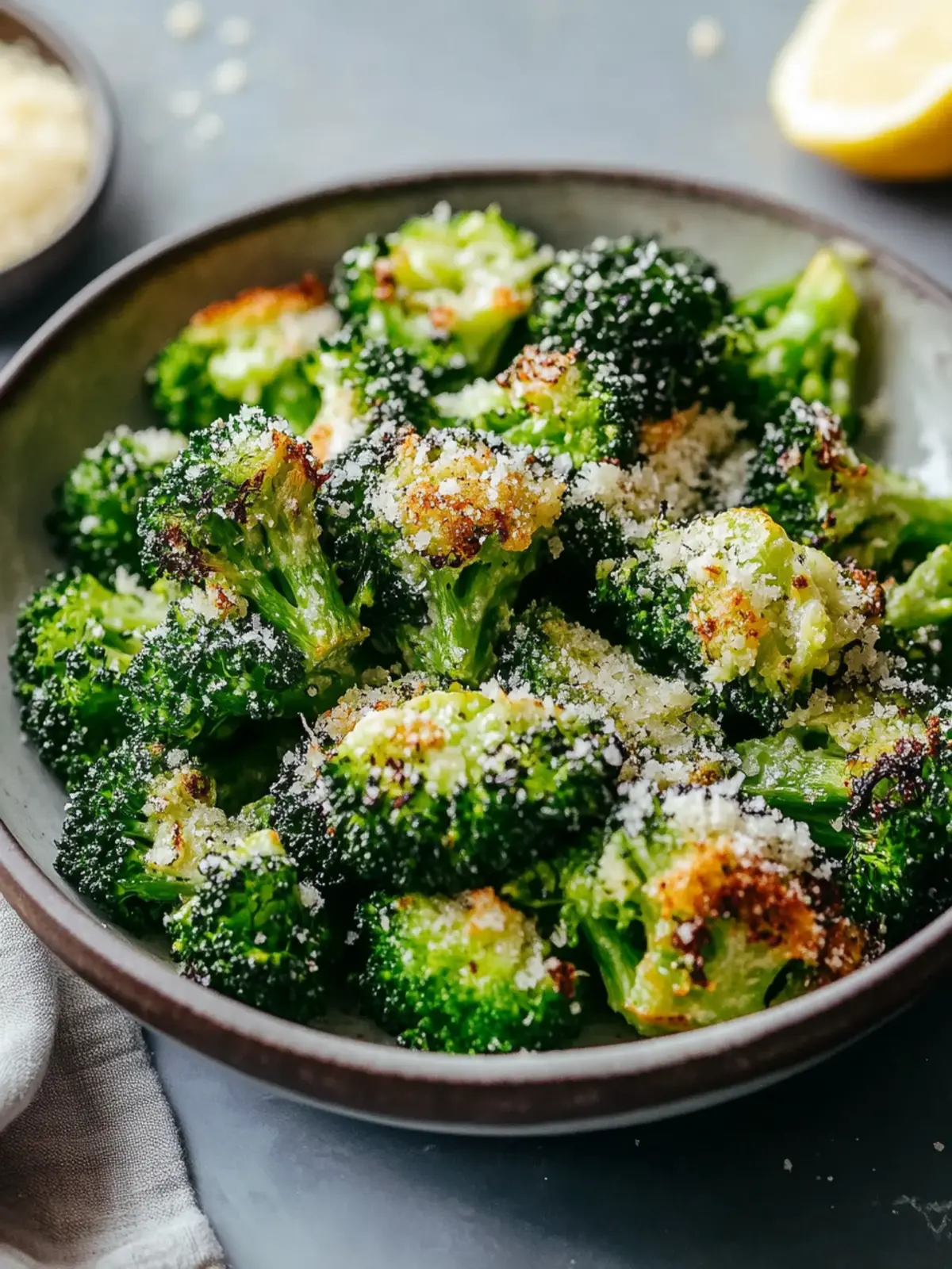 Crispy Smashed Broccoli with Parmesan