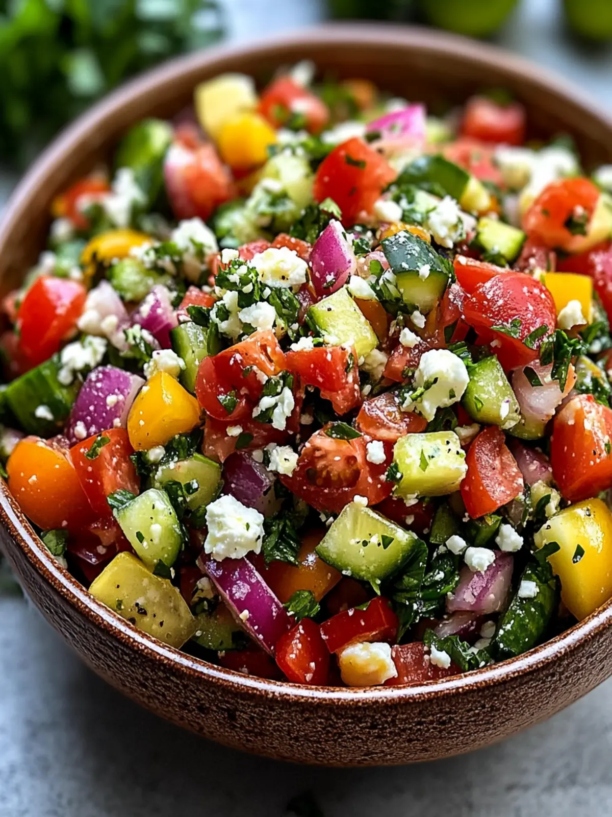 Mediterranean Chopped Salad: Fresh, Zesty, and Easy Joy 3 Mediterranean Chopped Salad