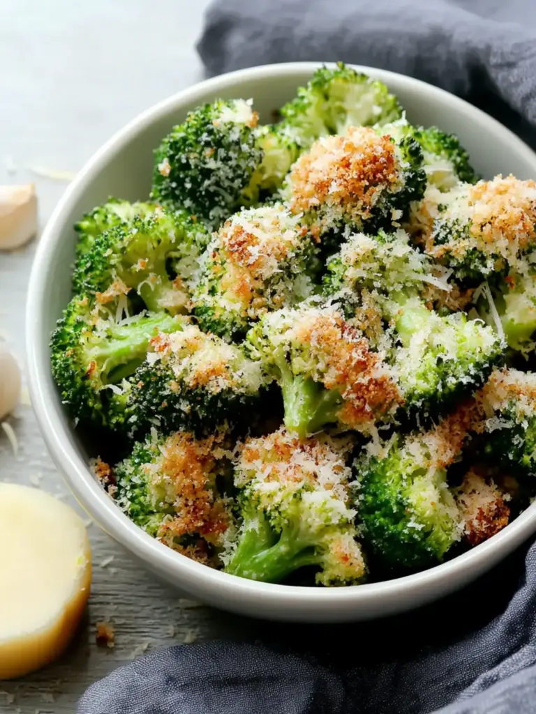 Crispy Parmesan Crusted Broccoli Florets (20 Minutes!)