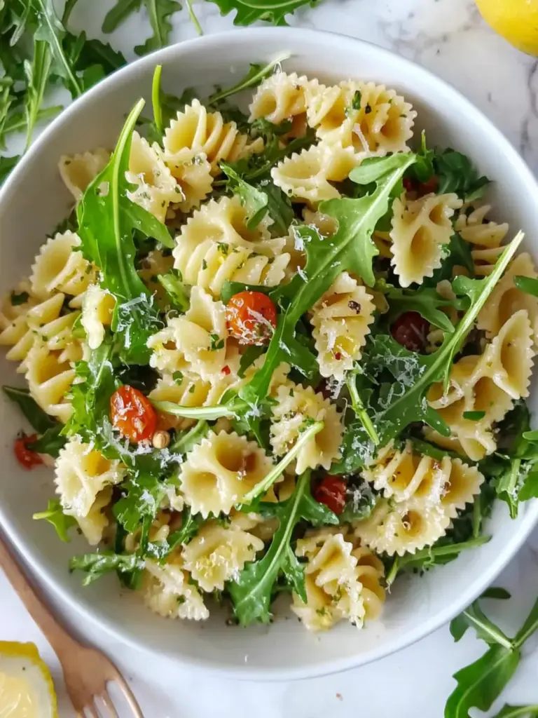 Lemon Arugula Pasta Salad Recipe