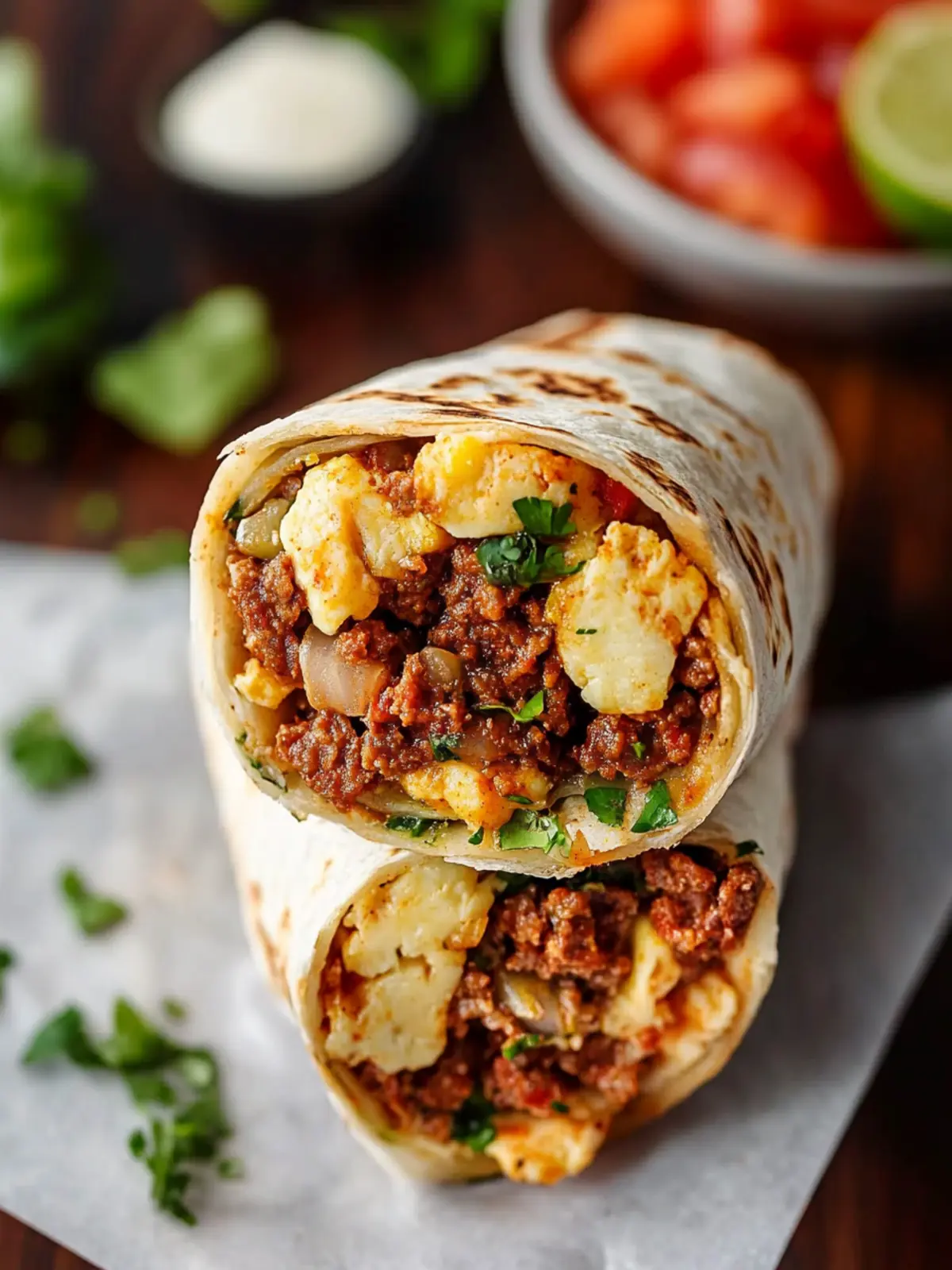 Chorizo Breakfast Burrito