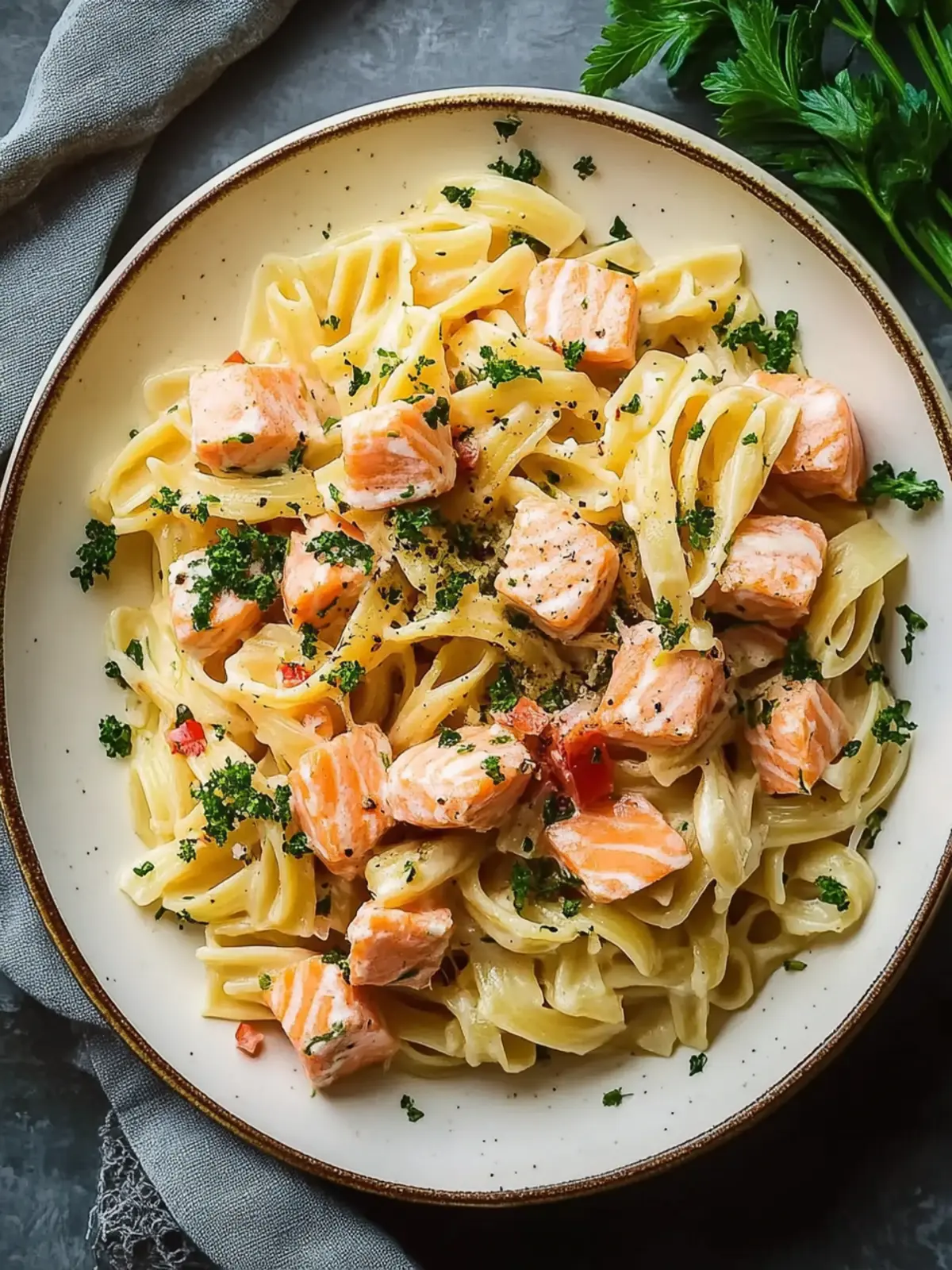 Delicious Tasty Salmon Pasta Without Cream in 30 Minutes 2 Tasty Salmon Pasta Without Cream