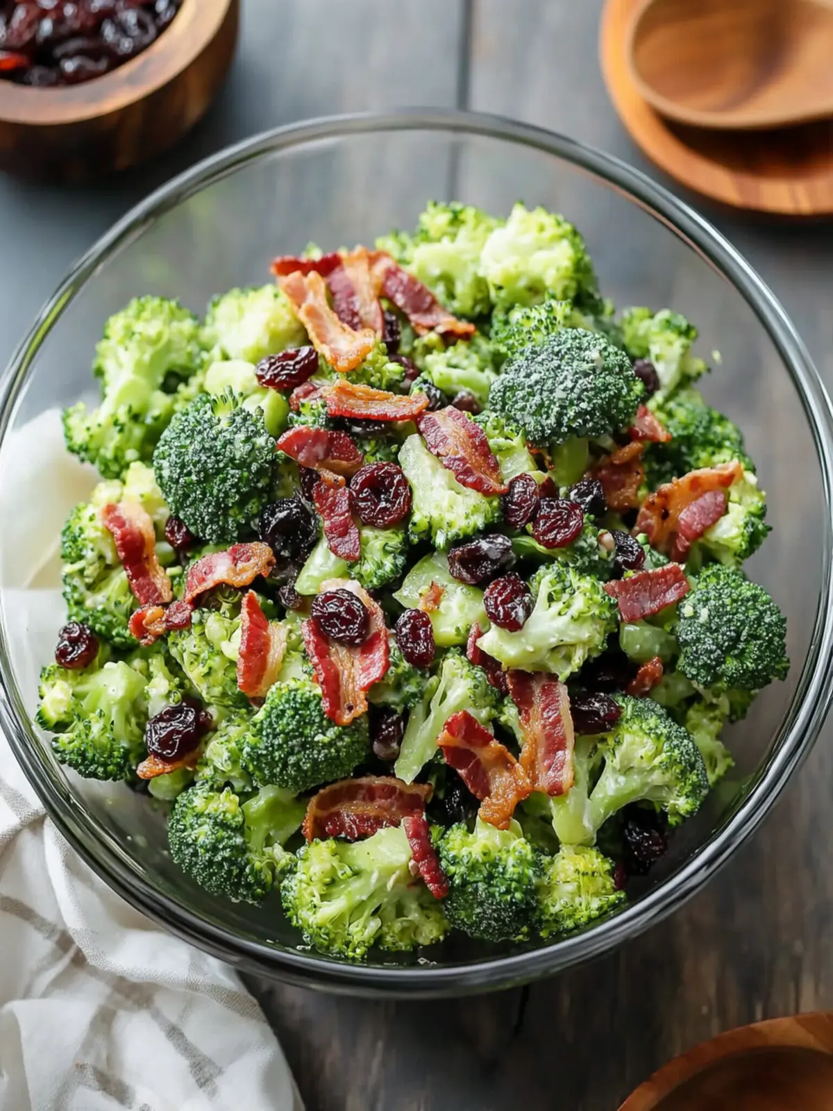 Delicious Broccoli Raisin Salad with Bacon in 10 Minutes 5 Broccoli Raisin Salad with Bacon