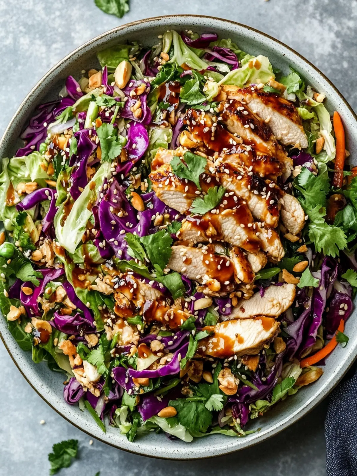 Sesame Chicken Cabbage Crunch Salad: Quick & Delicious Delight 4 Sesame Chicken Cabbage Crunch Salad