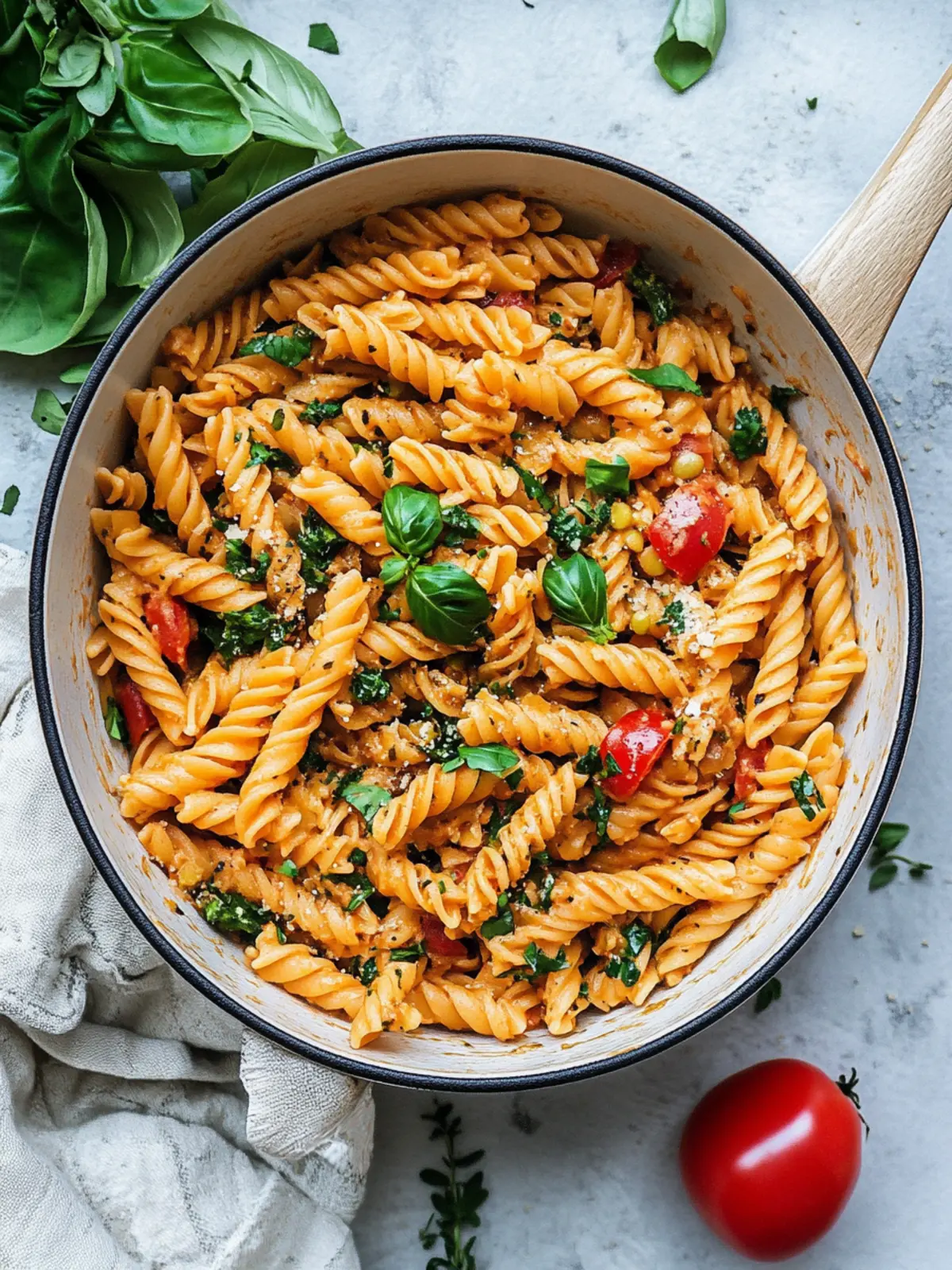 One Pot Vegan Lentil Pasta for Quick Hearty Comfort 2 One Pot Vegan Lentil Pasta