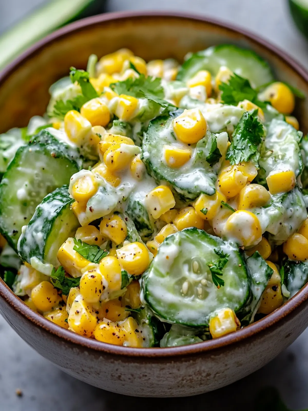 Savory Street Corn Creamy Cucumber Salad for Summer Bliss 3 Street Corn Creamy Cucumber Salad
