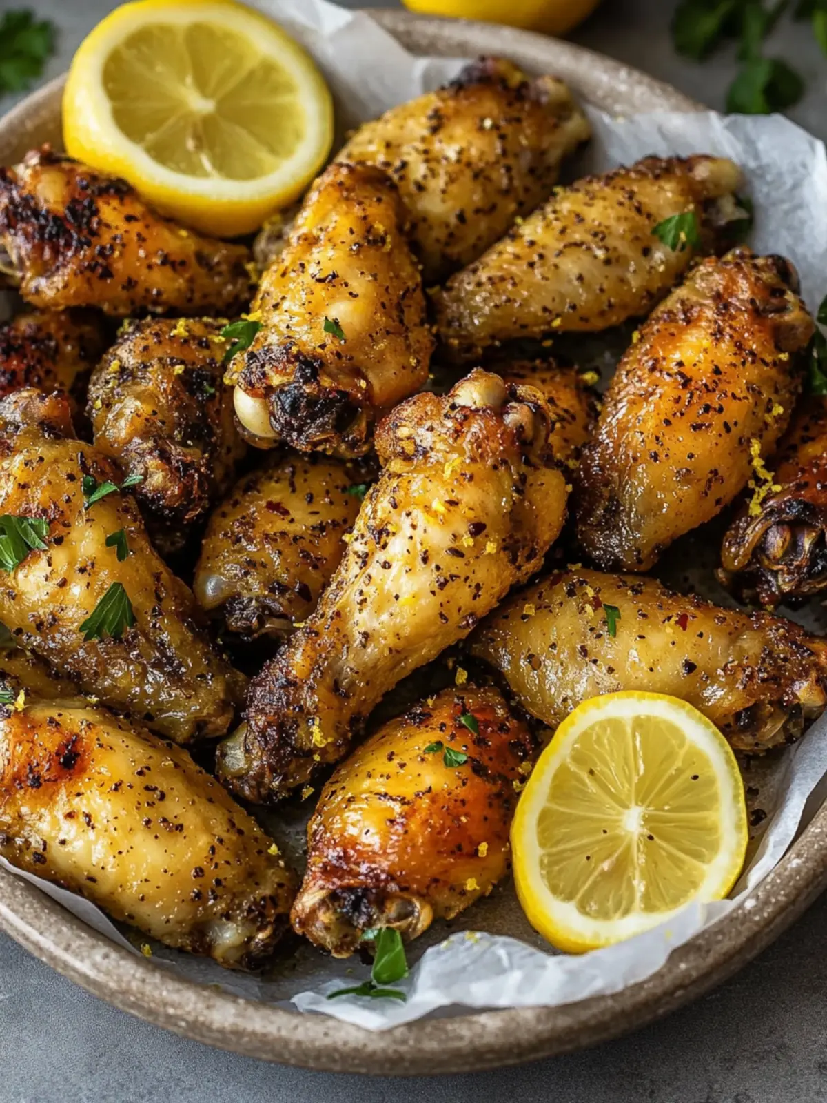 Crispy Baked Lemon Pepper Chicken Wings You’ll Crave Forever 2 Crispy Baked Lemon Pepper Chicken Wings