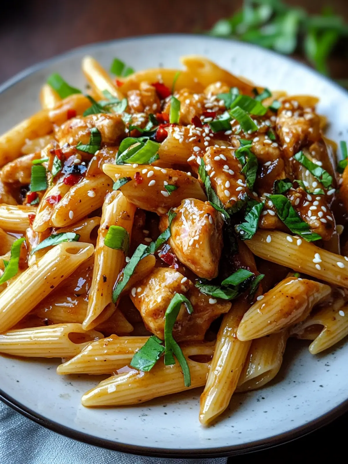 Sticky Honey Chili Garlic Butter Chicken Penne You’ll Crave! 4 Sticky Honey Chili Garlic Butter Chicken Penne
