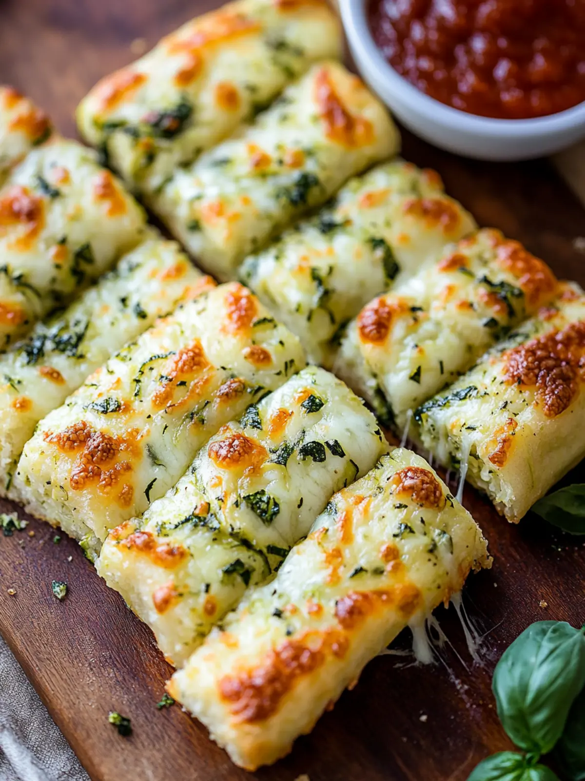 Cheesy Zucchini Breadsticks