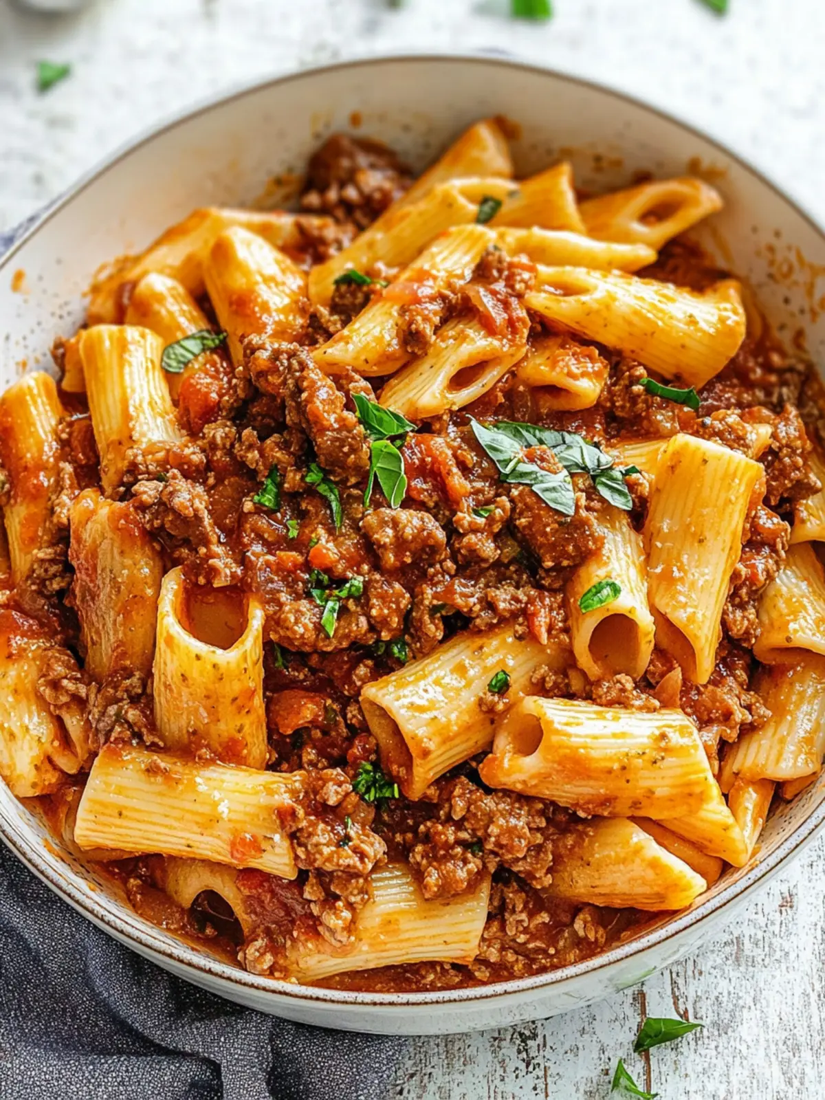 One-Pan Beef Pasta in Tomato Sauce for Busy Weeknights 4 Beef Pasta in Tomato Sauce {Beef Ragu Pasta}
