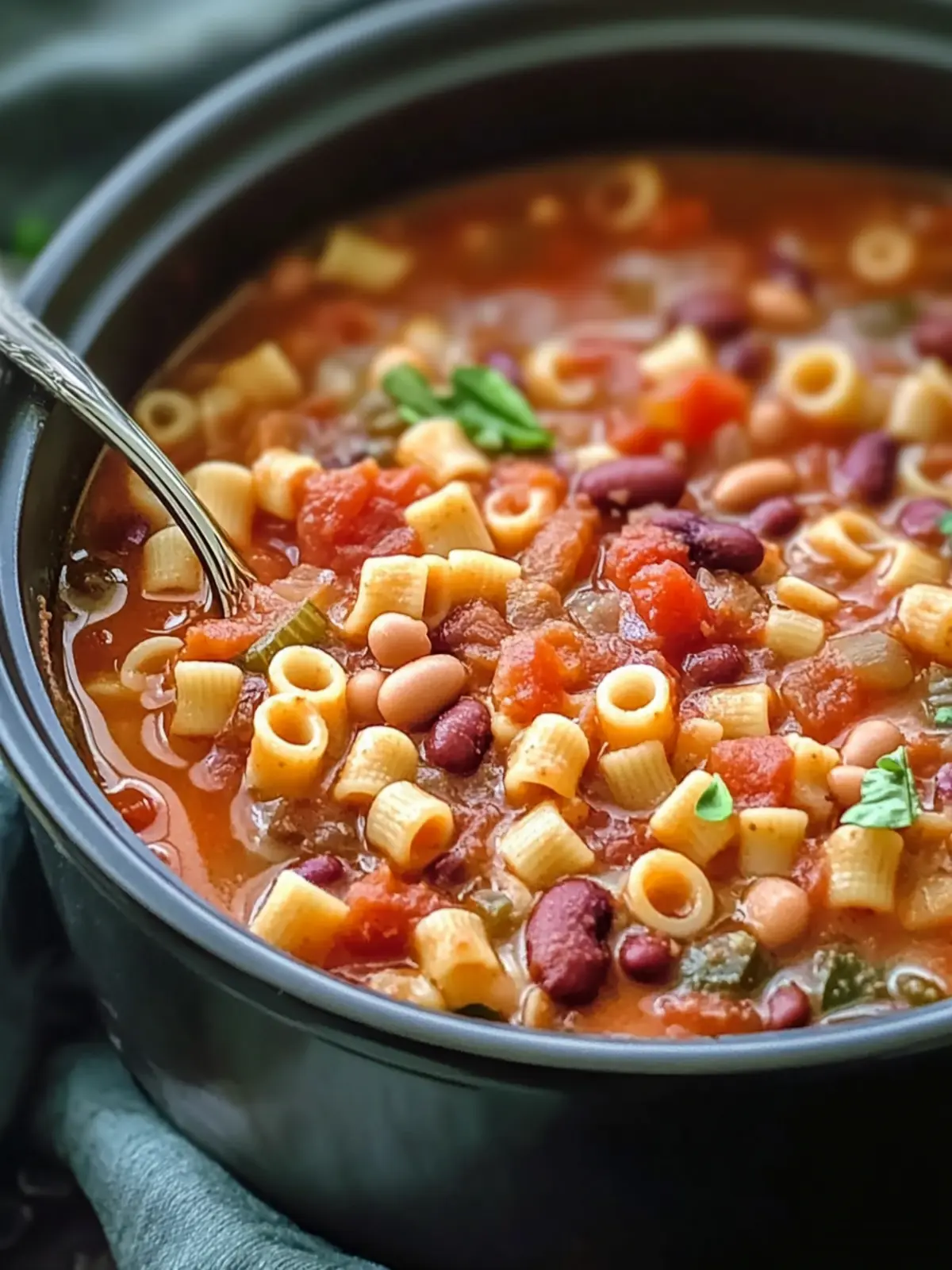 Comforting Slow Cooker Pasta and Beans Soup for Cozy Nights 2 Slow Cooker Pasta and Beans Soup