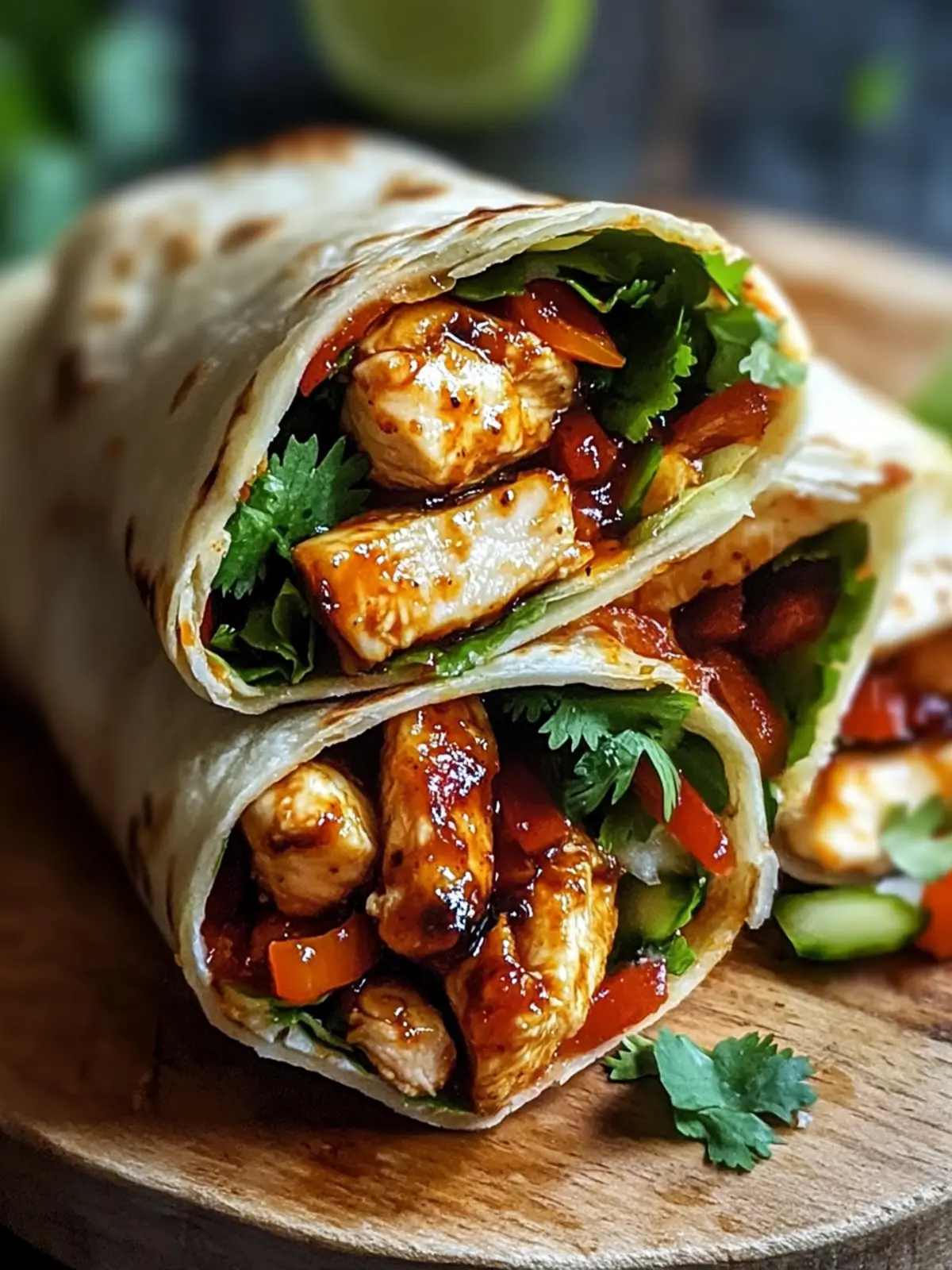 Sweet Chili Chicken Wraps