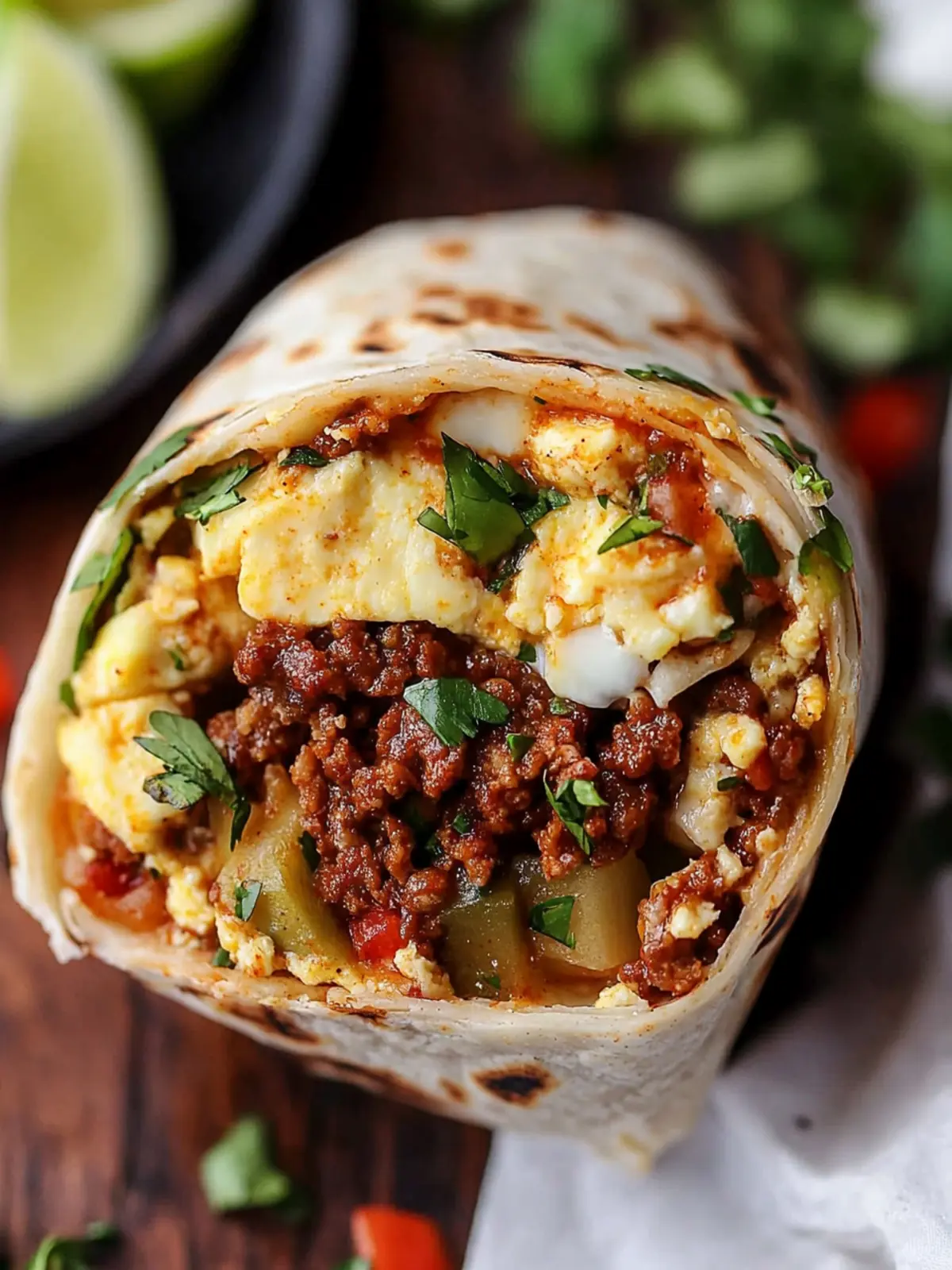 Chorizo Breakfast Burrito