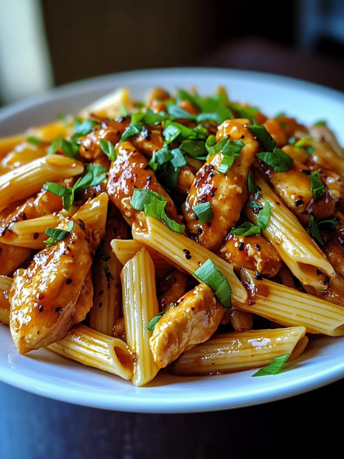 Sticky Honey Chili Garlic Butter Chicken Penne You’ll Crave! 2 Sticky Honey Chili Garlic Butter Chicken Penne