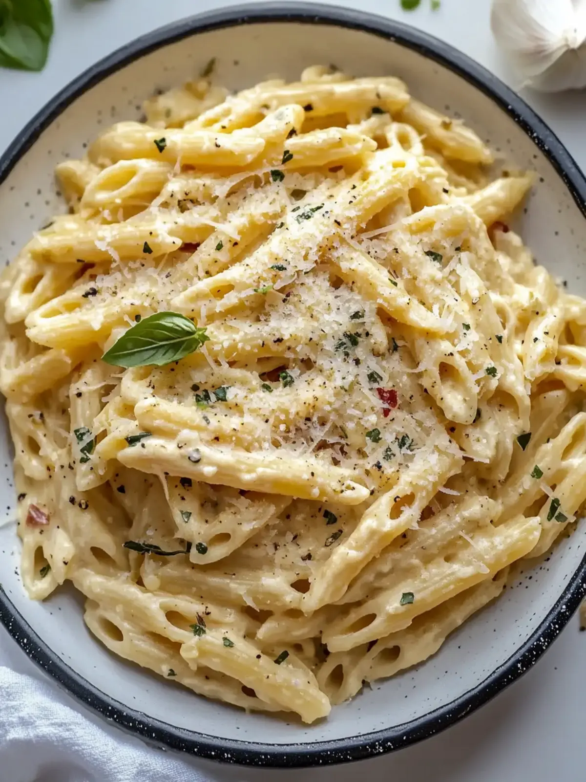 One Pot Creamy Garlic Pasta Ready in Just 20 Minutes! 2 One Pot Creamy Garlic Pasta (Just 20 Minutes!)