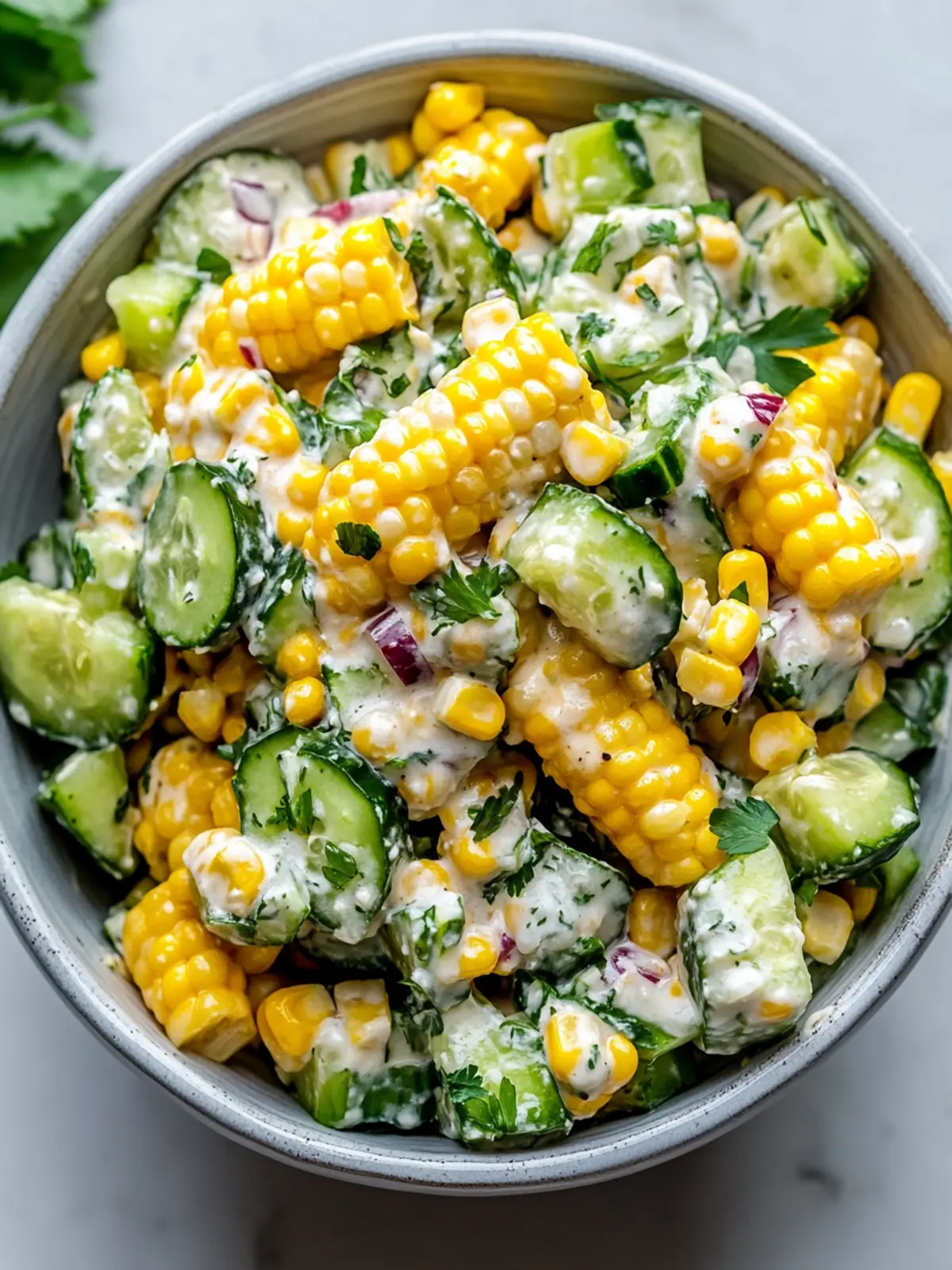 Savory Street Corn Creamy Cucumber Salad for Summer Bliss 4 Street Corn Creamy Cucumber Salad