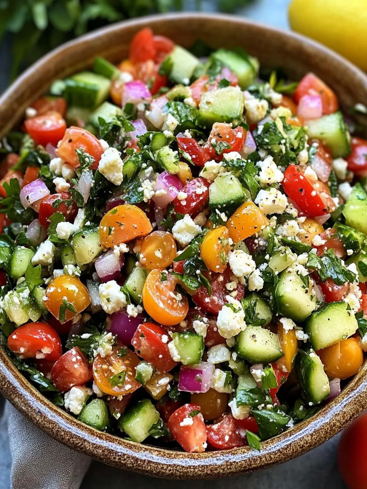 Mediterranean Chopped Salad: Fresh, Zesty, and Easy Joy 5 Mediterranean Chopped Salad