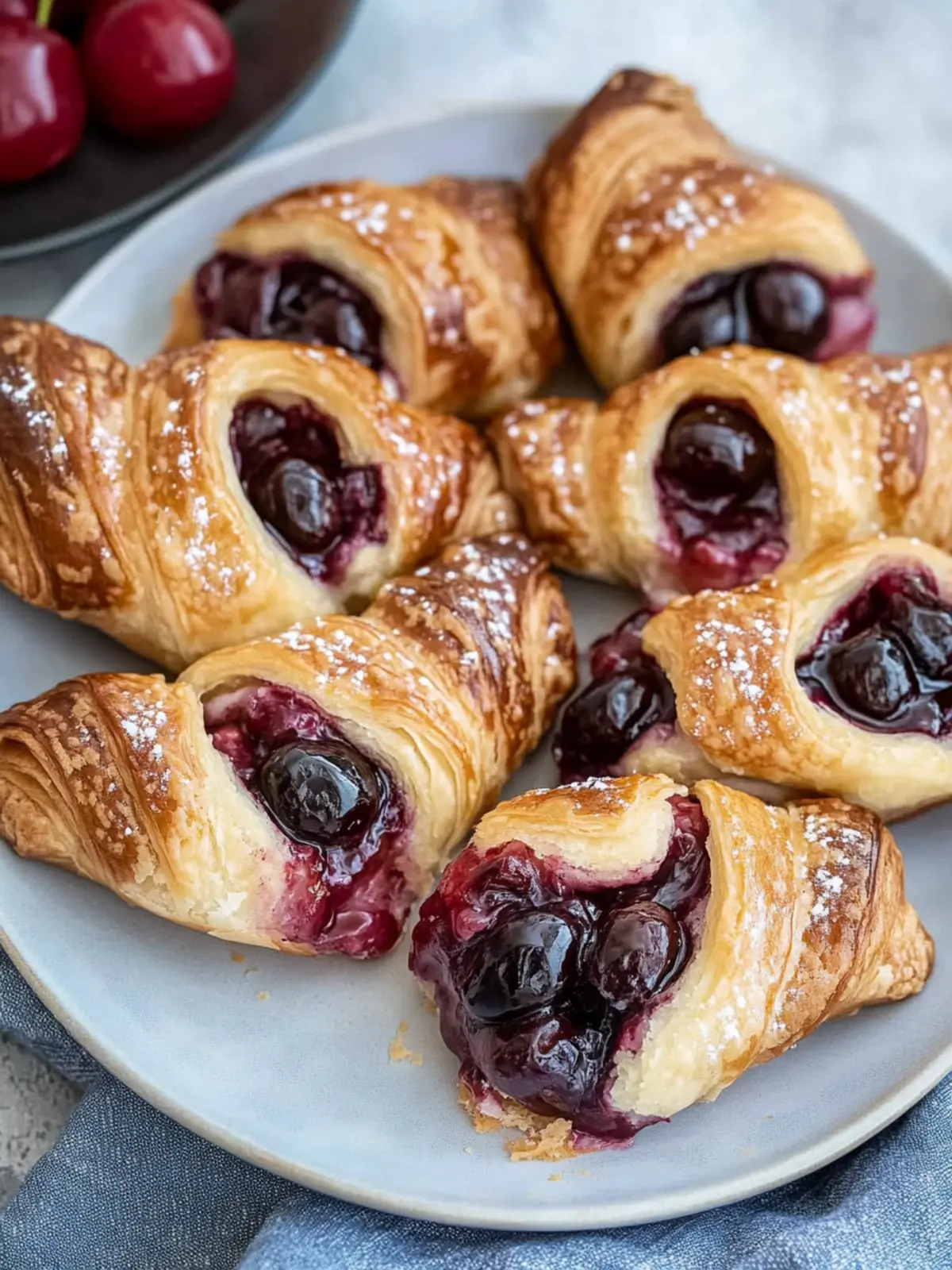 Easy Cherry Danish with Puff Pastry for Sweet Moments at Home 3 Easy Cherry Danish with Puff Pastry