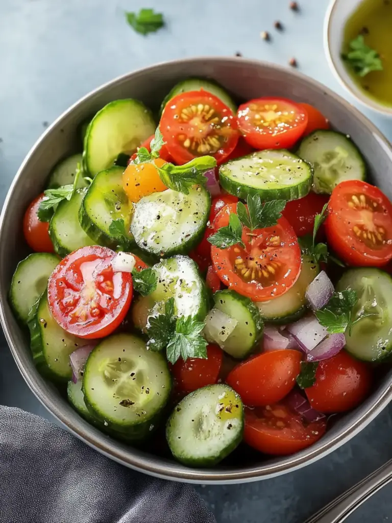 Cucumber Tomato Salad