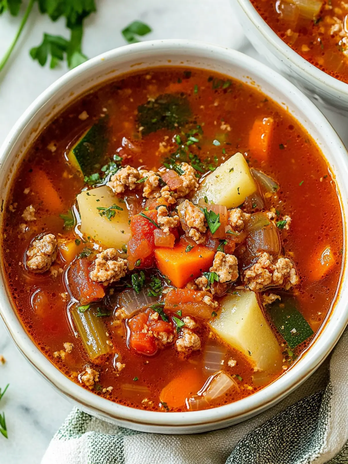 Ground Turkey Vegetable Soup for Cozy Comfort Nights 4 Ground Turkey Vegetable Soup