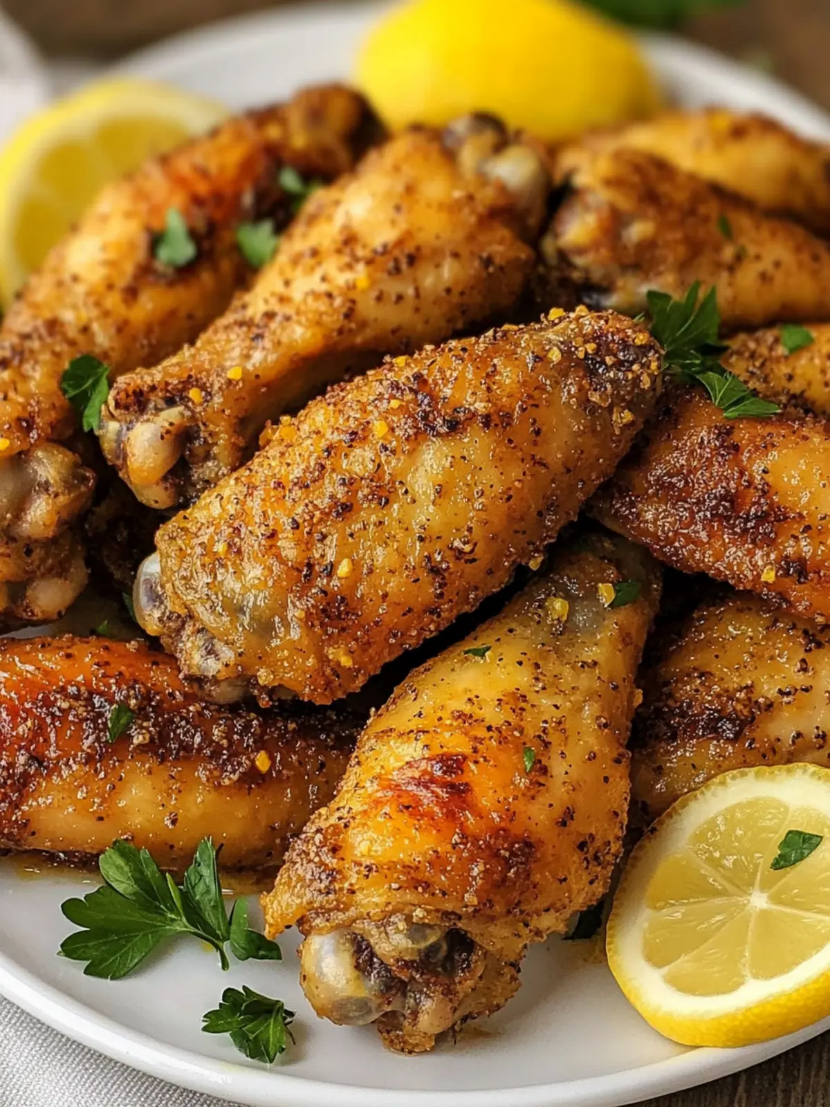 Crispy Baked Lemon Pepper Chicken Wings You’ll Crave Forever 4 Crispy Baked Lemon Pepper Chicken Wings
