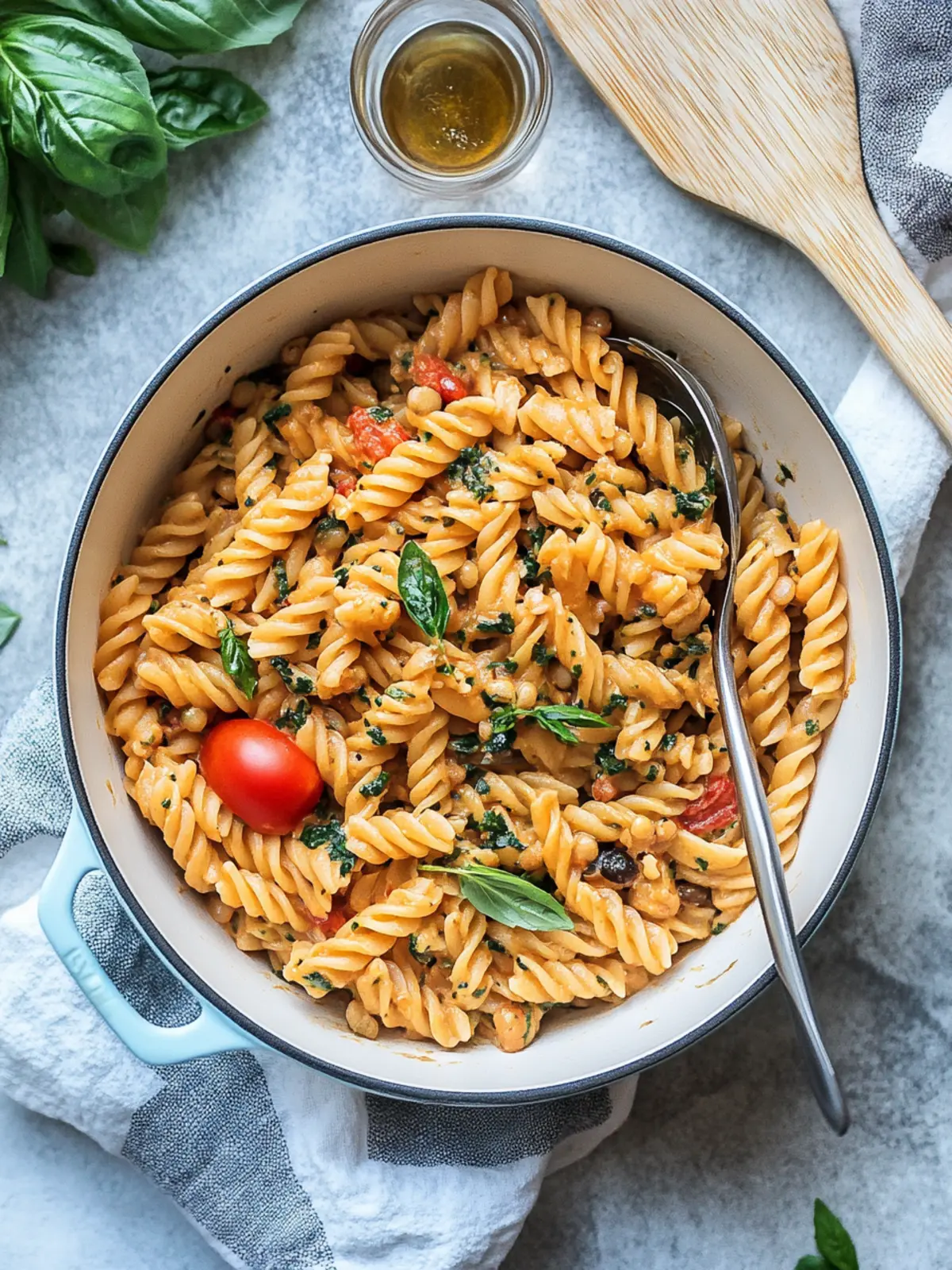 One Pot Vegan Lentil Pasta for Quick Hearty Comfort 3 One Pot Vegan Lentil Pasta