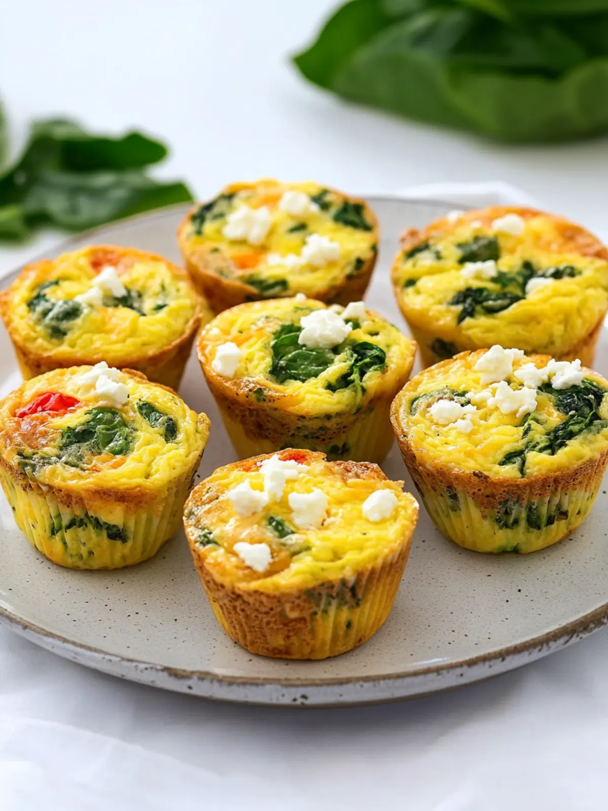 Delicious Quick & Healthy Egg Muffins with Spinach and Feta 4 Quick & Healthy Egg Muffins with Spinach and Feta