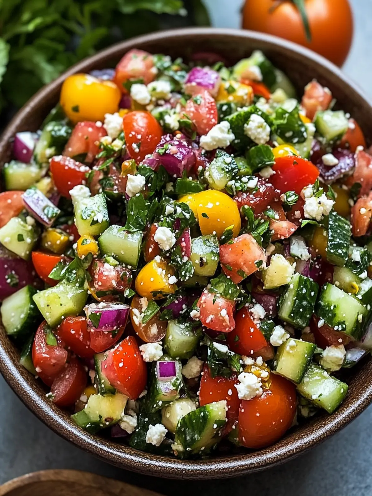Mediterranean Chopped Salad: Fresh, Zesty, and Easy Joy 4 Mediterranean Chopped Salad