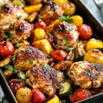 Balsamic Glazed Chicken and Veggies (Sheet Pan)