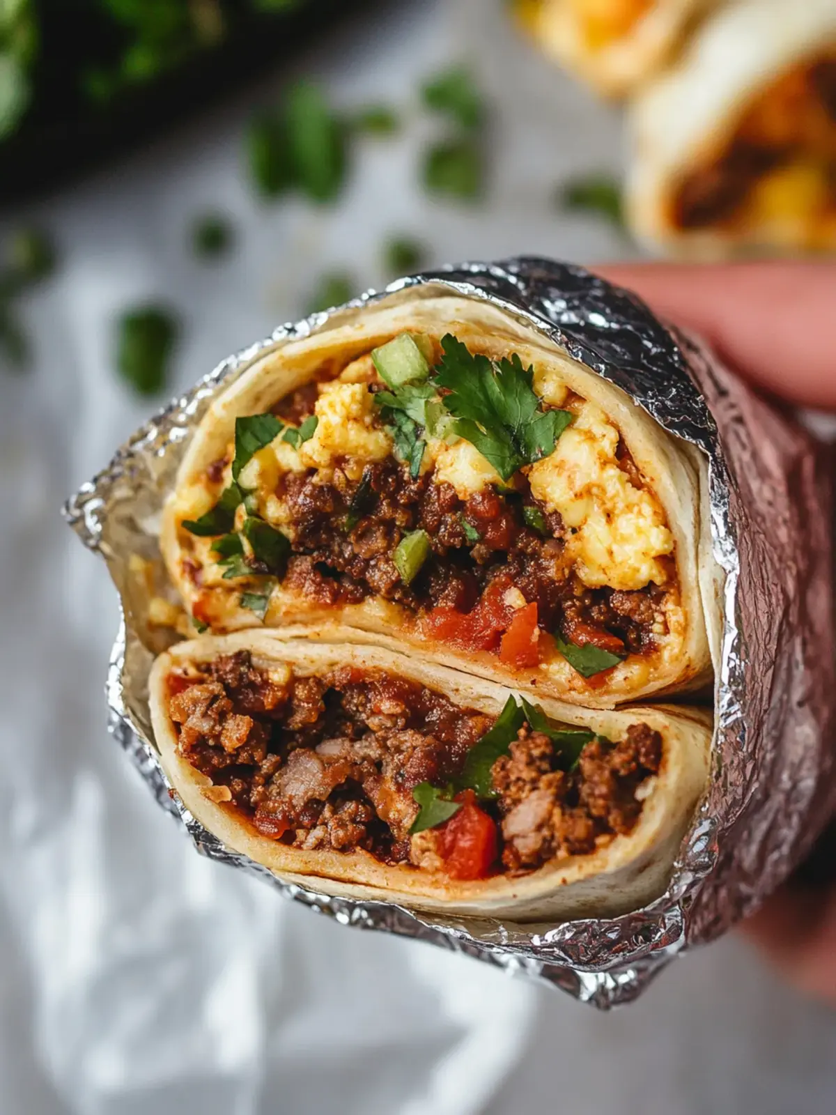 Chorizo Breakfast Burrito