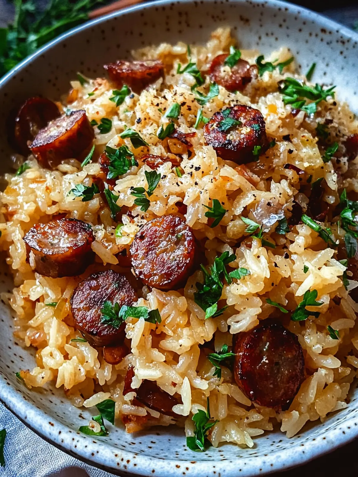 Irresistible Sticky Smoky Garlic Butter Parmesan Sausage Rice 4 Sticky Smoky Garlic Butter Parmesan Sausage Rice