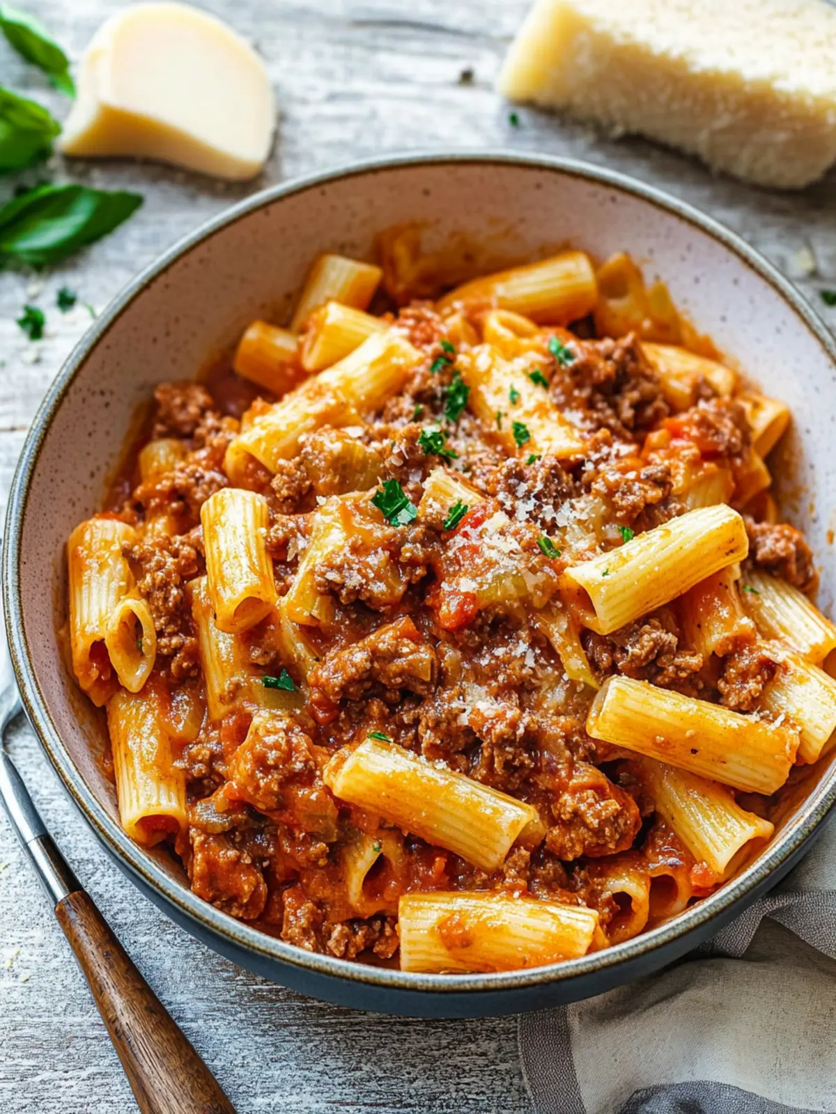 One-Pan Beef Pasta in Tomato Sauce for Busy Weeknights 3 Beef Pasta in Tomato Sauce {Beef Ragu Pasta}
