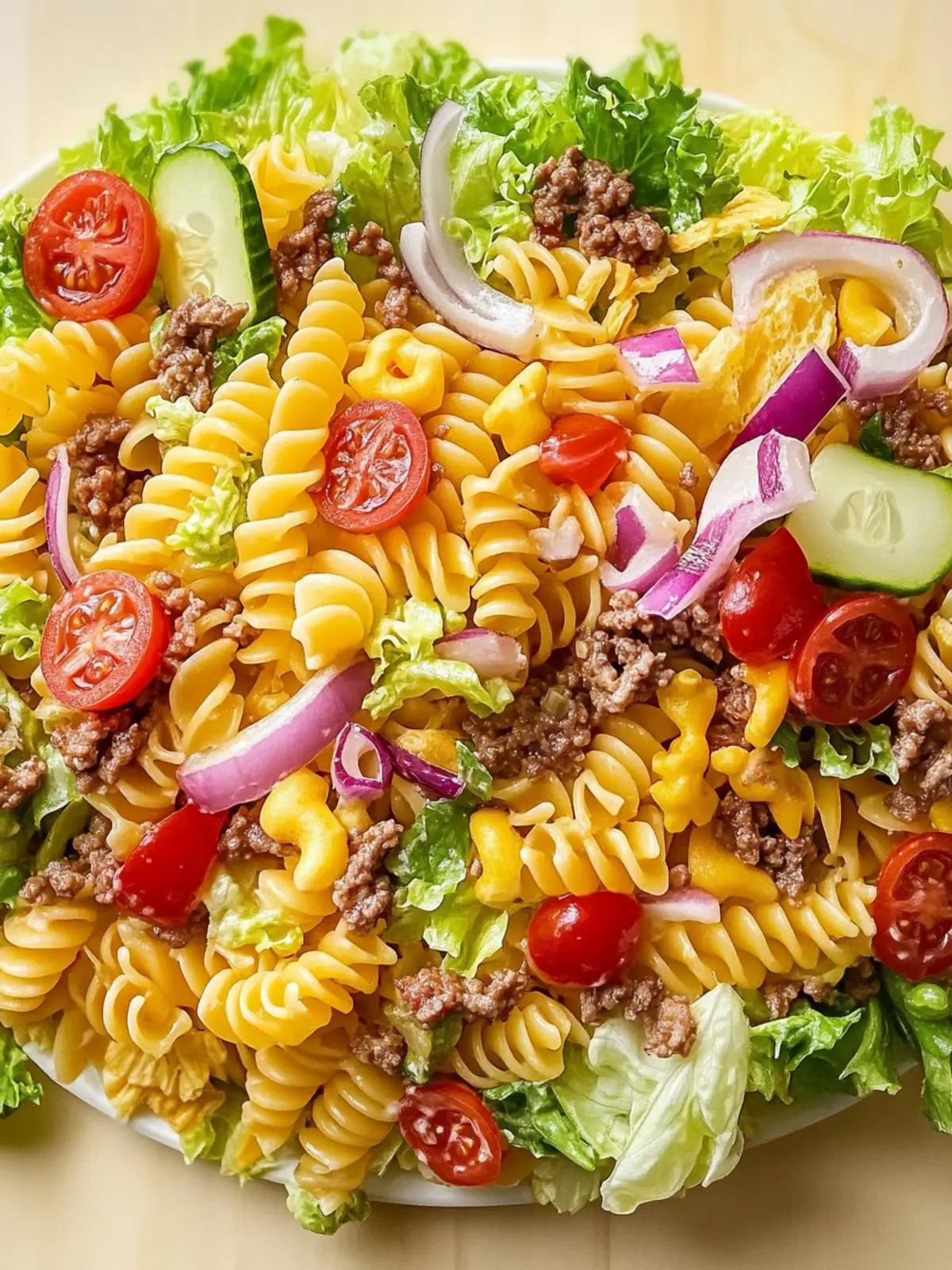 Big Mac Pasta Salad: Comfort Food for Easy Gatherings 2 Big Mac Pasta Salad