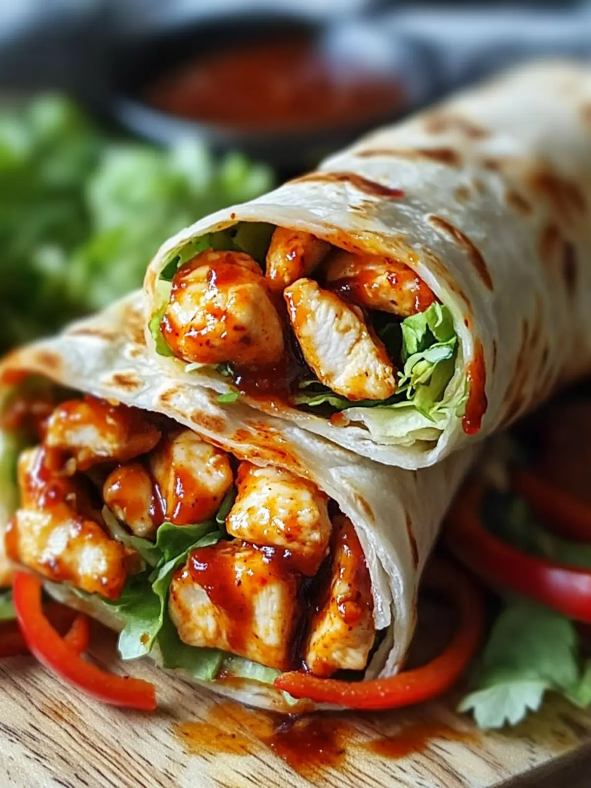 Sweet Chili Chicken Wraps