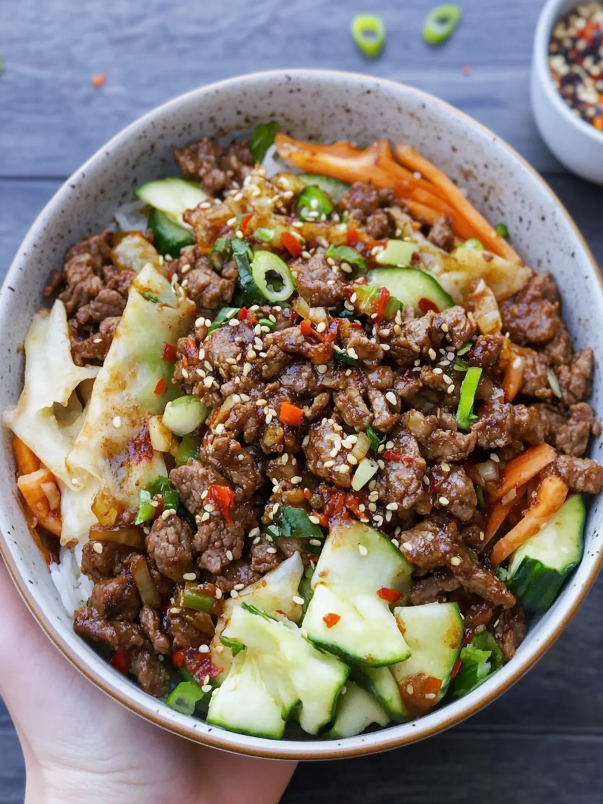 Savory Beef Egg Roll Bowl: Quick, Low-Carb Delight! 2 Beef Egg Roll Bowl