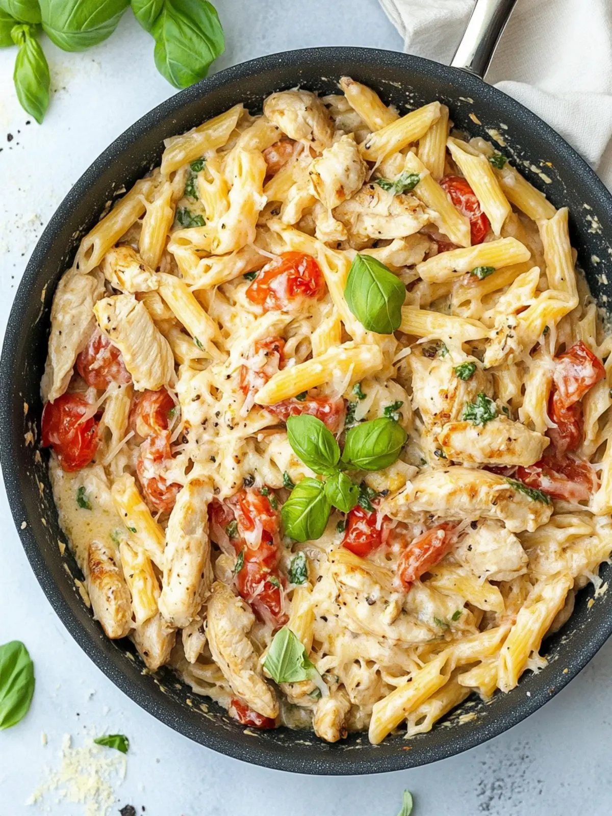 One Pan Cheesy Chicken Pasta for Quick Family Joy 3 One Pan Cheesy Chicken Pasta