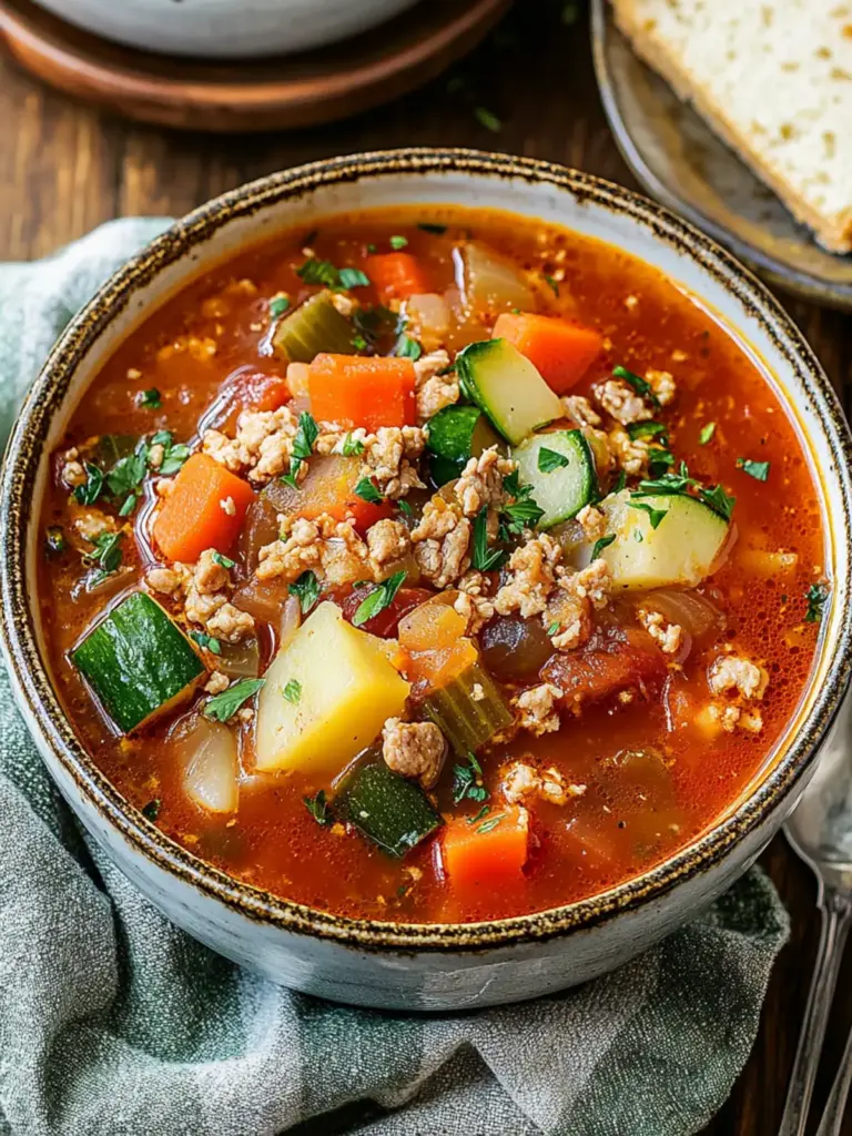 Ground Turkey Vegetable Soup