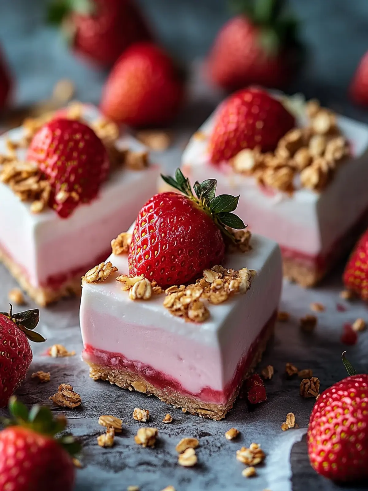 Strawberry Yogurt Bars